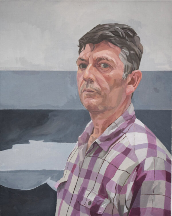 Self Portrait painting by Ian Rowlands